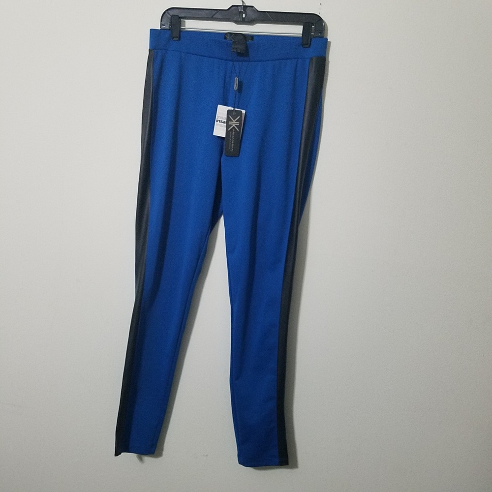 KARDASHIAN COLLECTION TUCEDO WET LOOK LEGGINGS